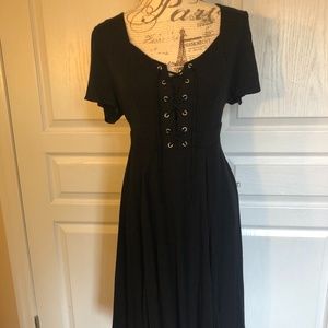 Lace up Front Dress